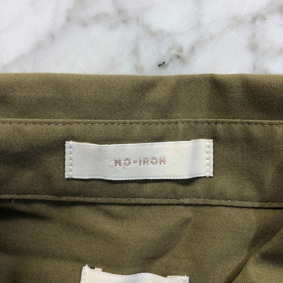 Chico's No Iron Cotton Green 3/4 Sleeve Button Down Shirt S or US 4/6 - Picture 6 of 13